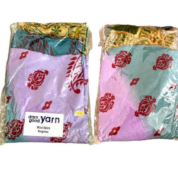 NWT-Sz.Regular-💯% Reclaimed Reversible Silk Sari Skirt- No Two are alike - Picture 2 of 10